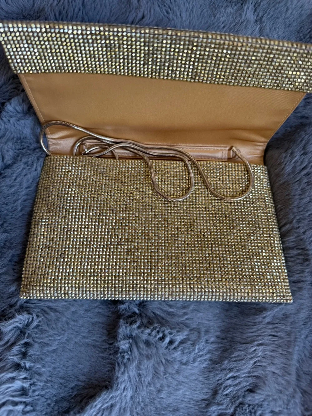 Sondra Roberts Gold Clutch